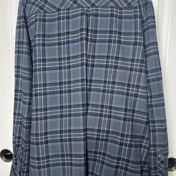 5.11 Tactical Blue and Black Boxy Button Down Shirt - Picture 2 of 15